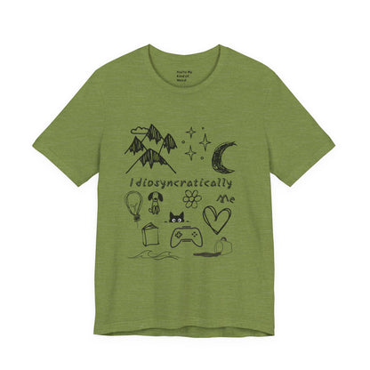 Customized Idiosyncratically Me doodle collage tee - You're My Kind of Weird