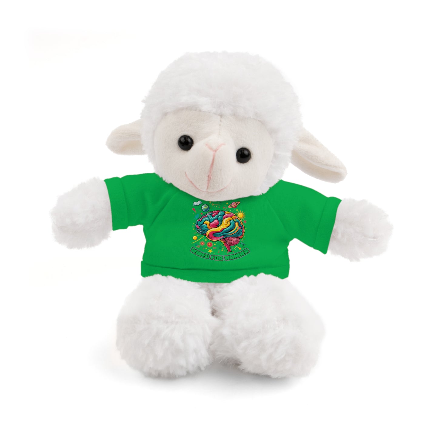 Plush Animals with Colorful Wired for Wonder shirt - You're My Kind of Weird
