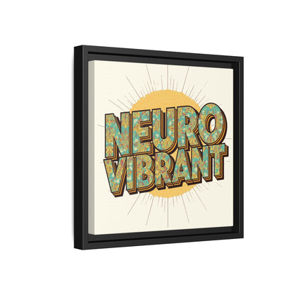Neuro Vibrant Framed Canvas Art — Colorful Retro Wall Print - You're My Kind of Weird