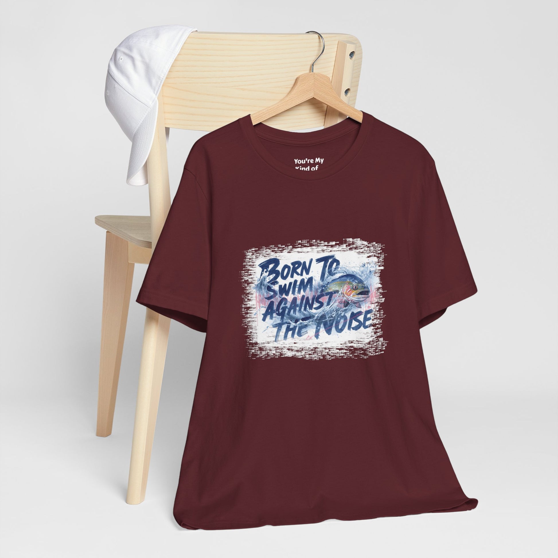 Born to Swim Against the Noise Shirt | Mindful Gift for Creatives & Deep Thinkers - You're My Kind of Weird