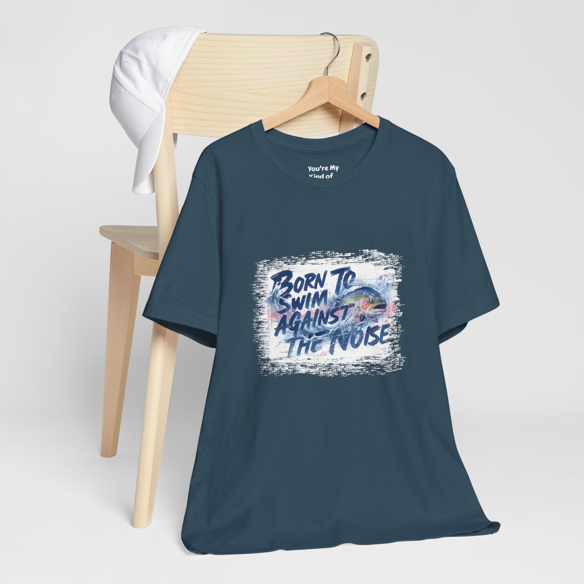 Born to Swim Against the Noise Shirt | Mindful Gift for Creatives & Deep Thinkers - You're My Kind of Weird