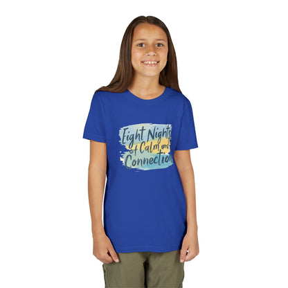 Eight Nights of Calm and Connection Kids Hanukkah Shirt | Mindful Holiday Tee for Children | Soft Youth Hanukkah Gift - You're My Kind of Weird