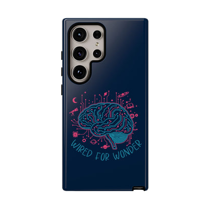 "Wired for Wonder" Brain Tech Design Samsung Galaxy Phone Case - You're My Kind of Weird