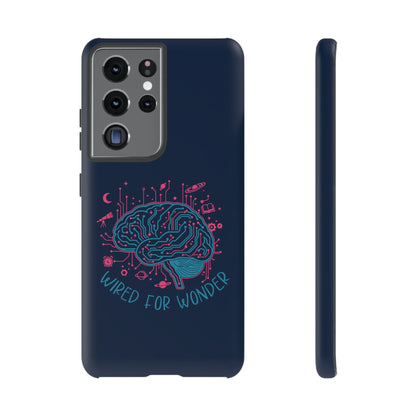 "Wired for Wonder" Brain Tech Design Samsung Galaxy Phone Case - You're My Kind of Weird
