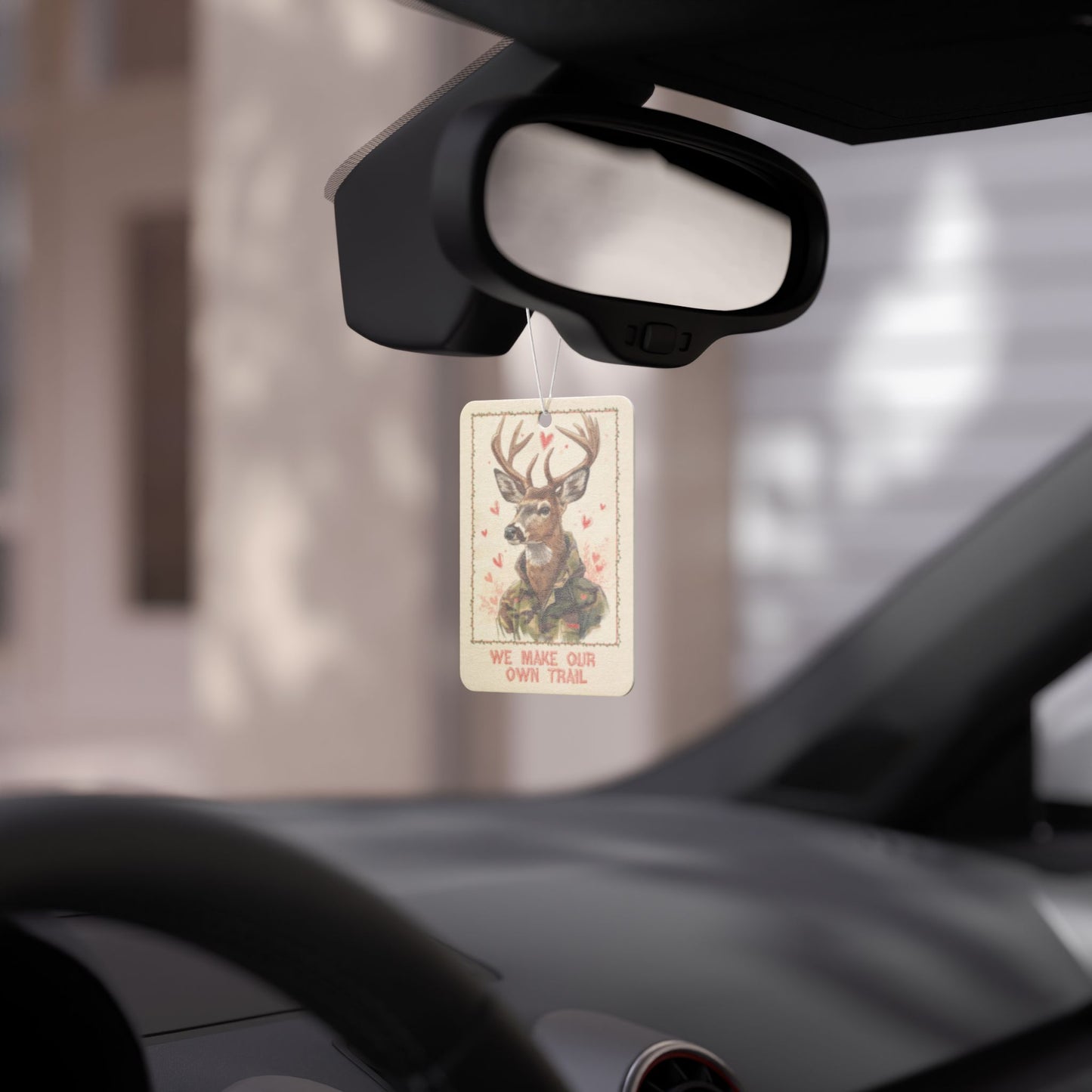 Deer Camouflage 'We Make Our Own Trail' Car Air Freshener — Rustic Outdoors Scent - You're My Kind of Weird