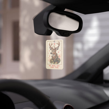 Deer Camouflage 'We Make Our Own Trail' Car Air Freshener — Rustic Outdoors Scent - You're My Kind of Weird