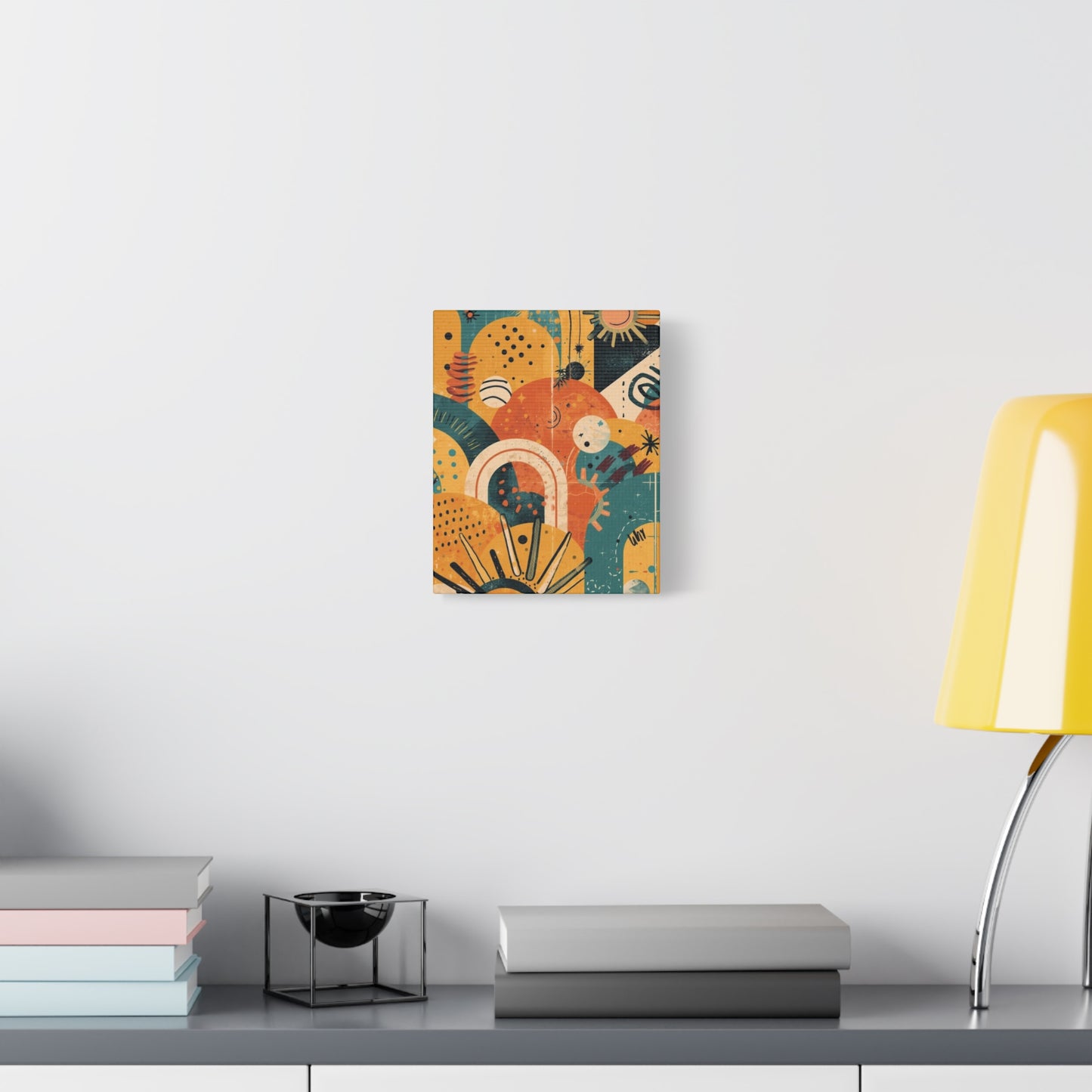 Dopamine Fun Abstract Retro Sunset Collage Canvas - You're My Kind of Weird