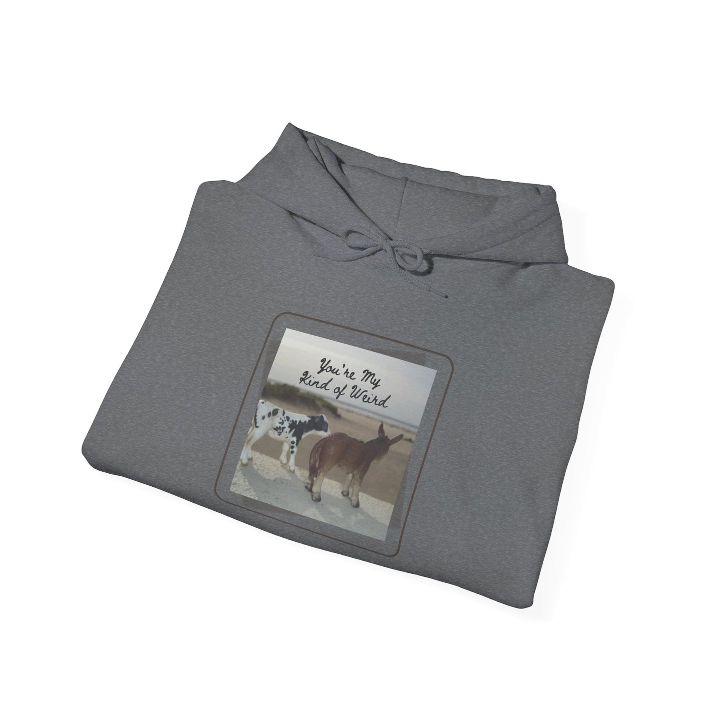 Cozy Fleece Hoodie with Three-Panel Design, Animal Lover Gift, Casual Wear, Graphic Sweatshirt, Winter Apparel