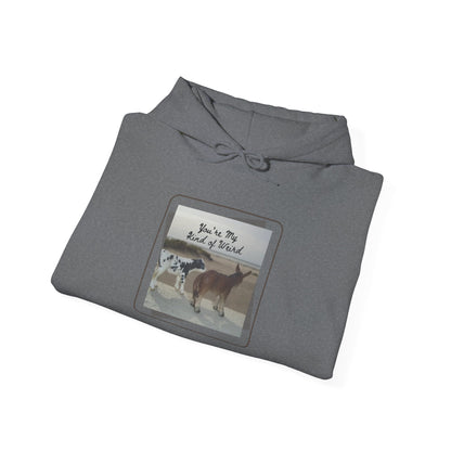 Cozy Fleece Hoodie with Three-Panel Design, Animal Lover Gift, Casual Wear, Graphic Sweatshirt, Winter Apparel