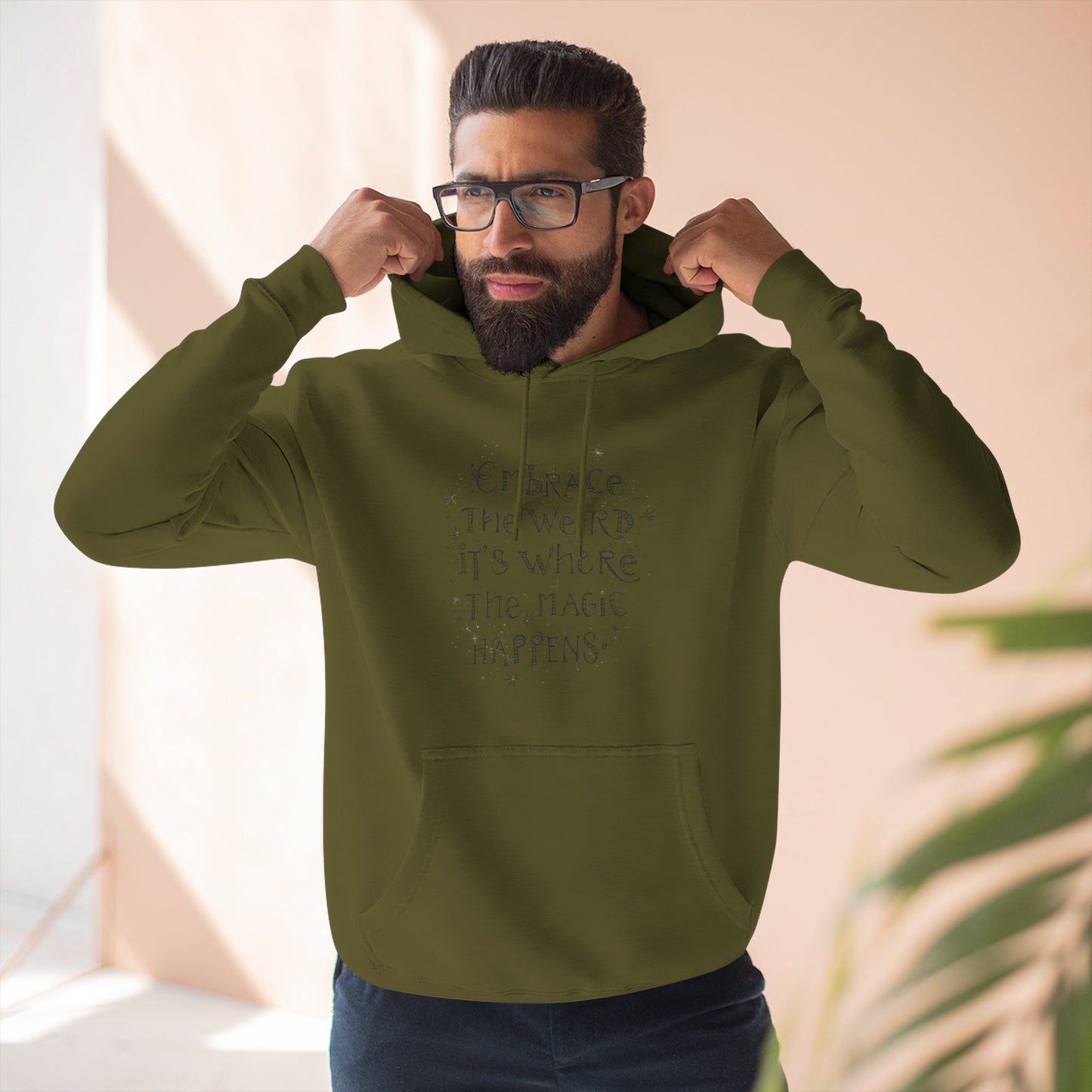 Embrace the Weird Fleece Hoodie | Comfortable Magic Happens Hoodie, Cozy Casual Wear, Unique Gift for Creatives, Inspirational [...]