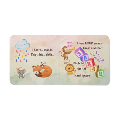 Personalized Baby Board Book "Wired for Wonder: Hello, Senses" A First Sensory Book - You're My Kind of Weird