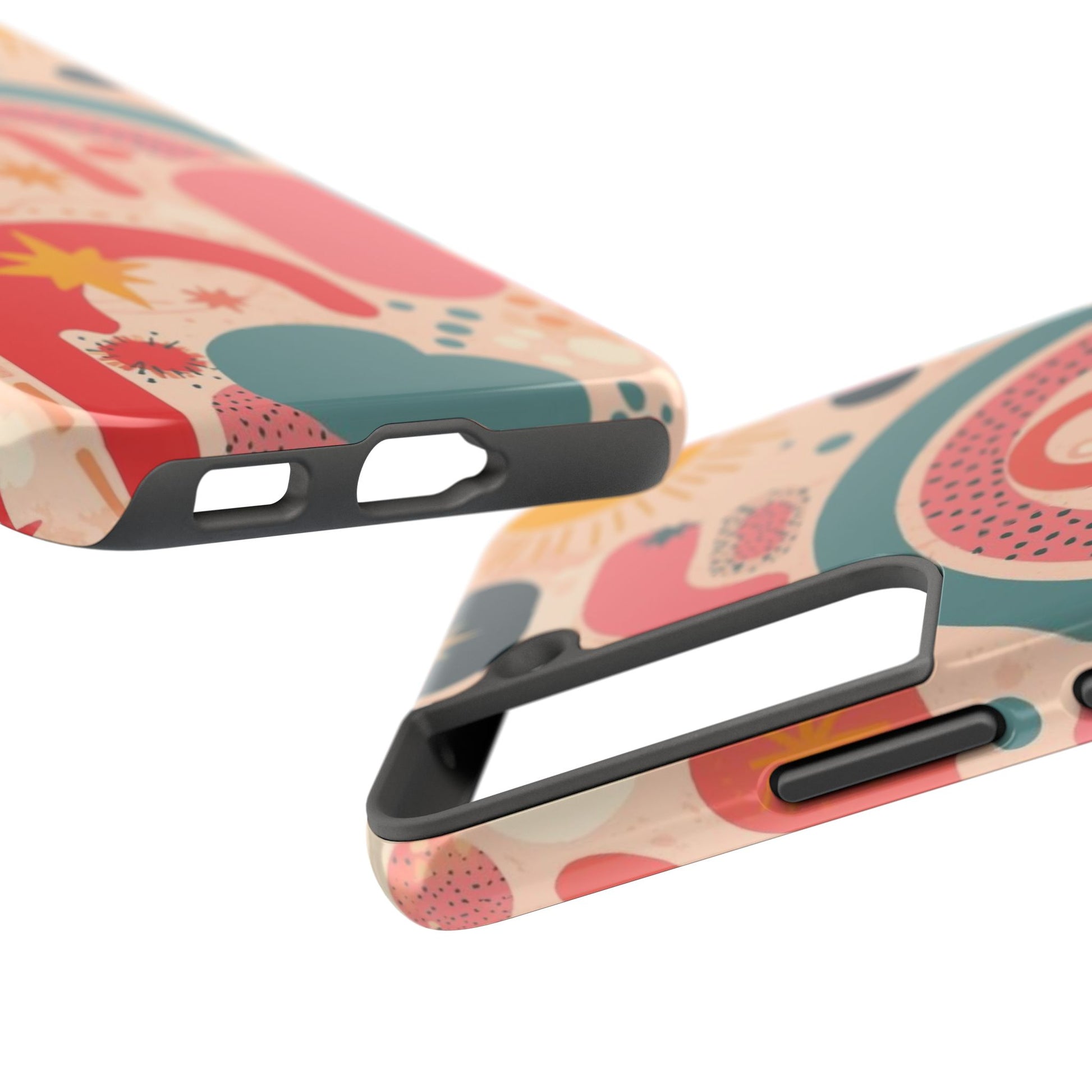 Dopamine Burst Abstract Rainbow Pattern Samsung Phone Case | Retro Sunburst Tough Case - You're My Kind of Weird