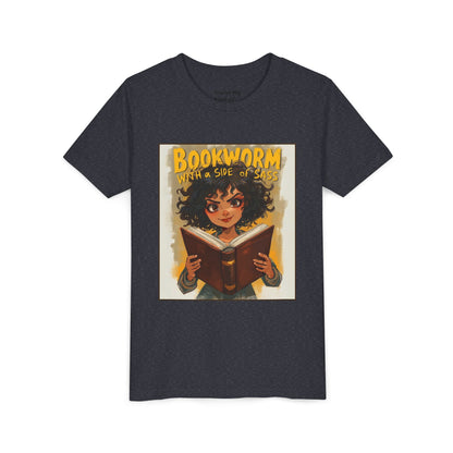 Kids Bookworm Sass Tee, Fun T-Shirt for Young Readers, Gift for Book Lovers, Back to School Apparel, Cute Kid's Graphic Tee