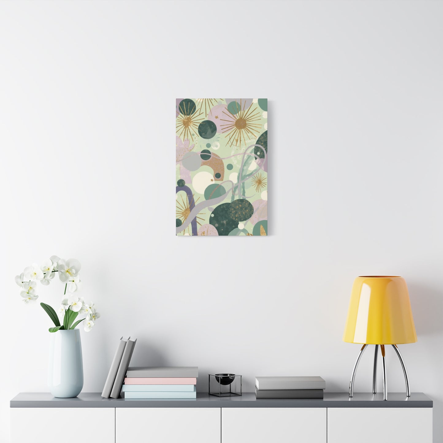Dopamine Abstract Celestial Shapes Matte Canvas - You're My Kind of Weird