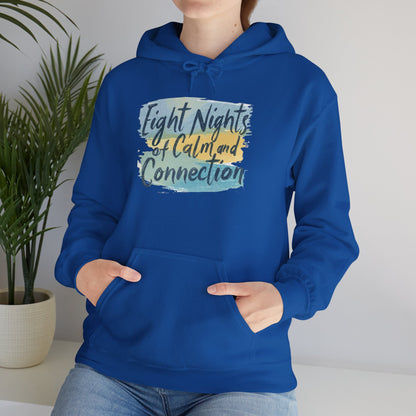 Eight Nights of Calm and Connection Hoodie | Cozy Hanukkah Sweatshirt - You're My Kind of Weird