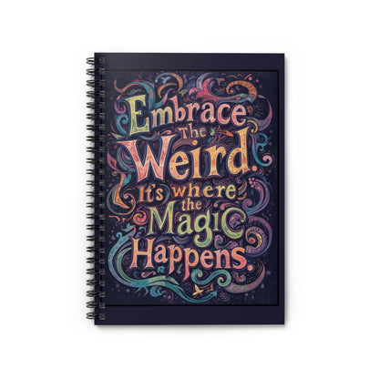 Magical Embrace Spiral Notebook - Ruled Line, Unique Gift for Creatives, Writing Journal, Fun Stationery, Quirky Decor, Self-Expression