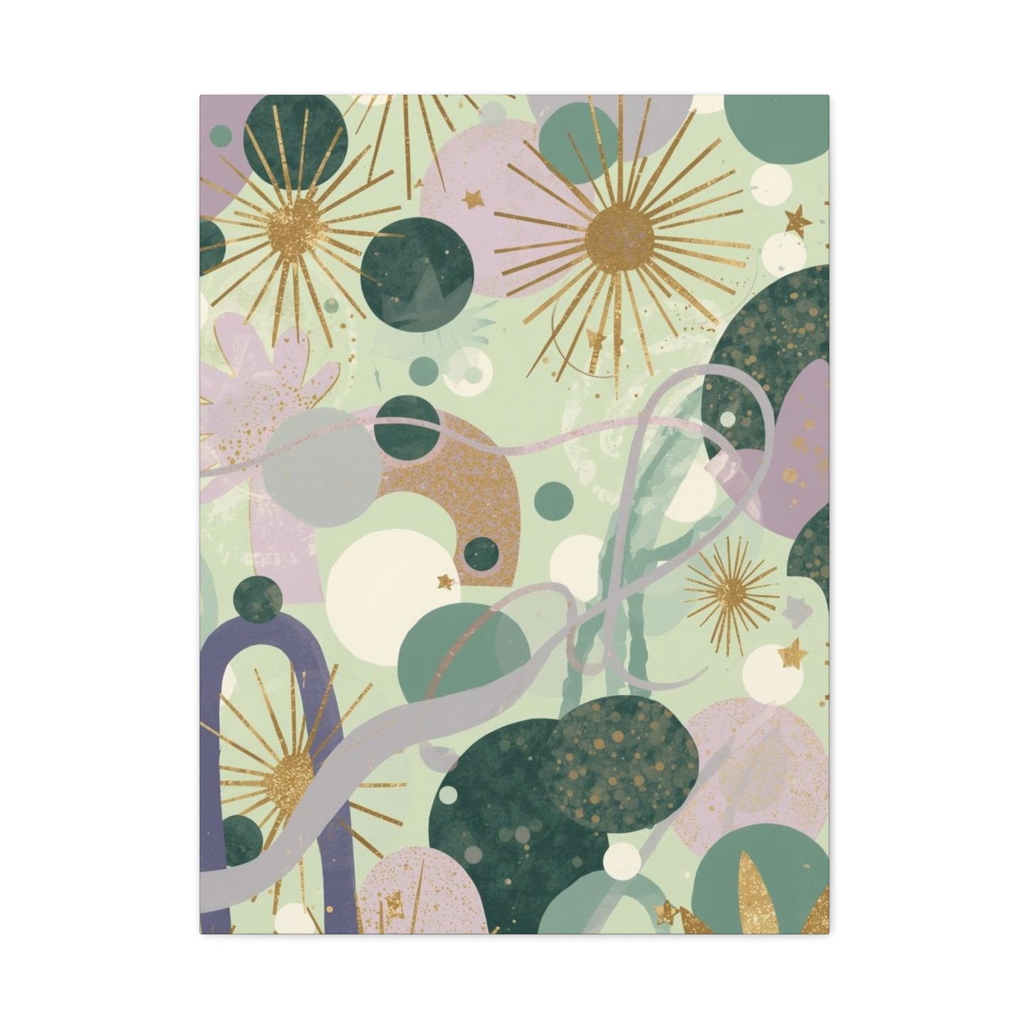 Dopamine Abstract Celestial Shapes Matte Canvas - You're My Kind of Weird