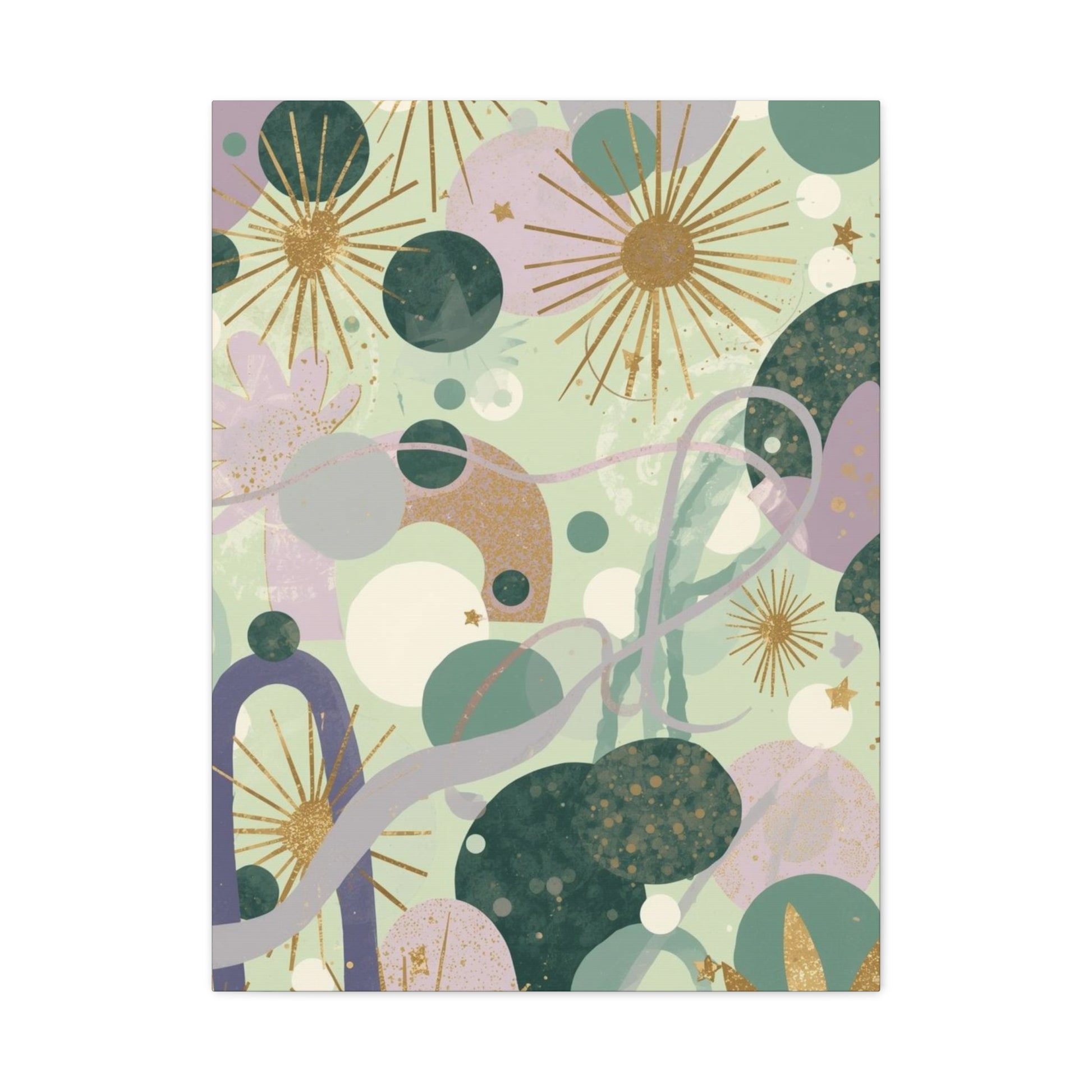 Dopamine Abstract Celestial Shapes Matte Canvas - You're My Kind of Weird