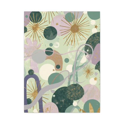 Dopamine Abstract Celestial Shapes Matte Canvas - You're My Kind of Weird