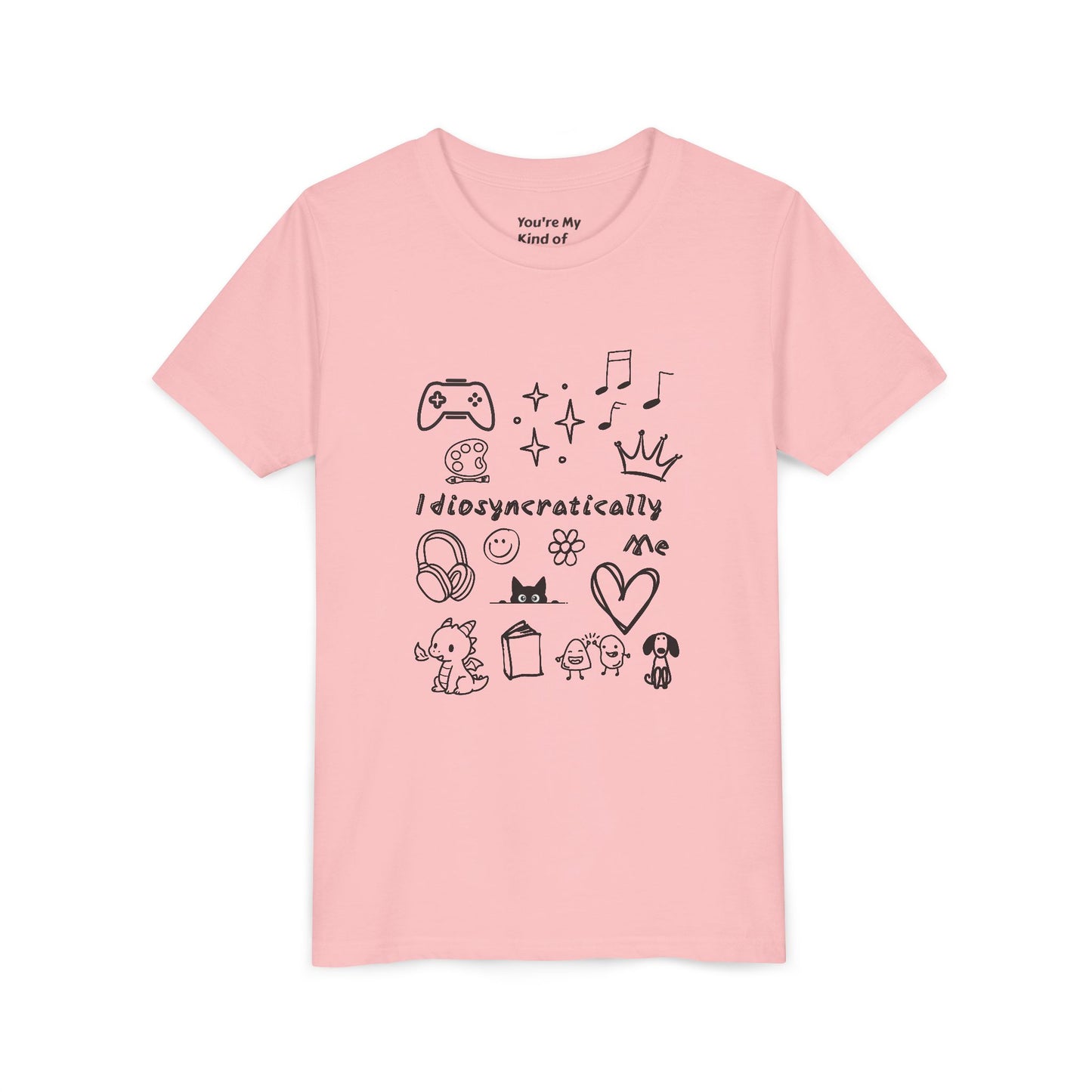 Idiosyncratically Me Youth Tee *CUSTOMIZE* | Pick doodles that are meaningful to YOU - You're My Kind of Weird