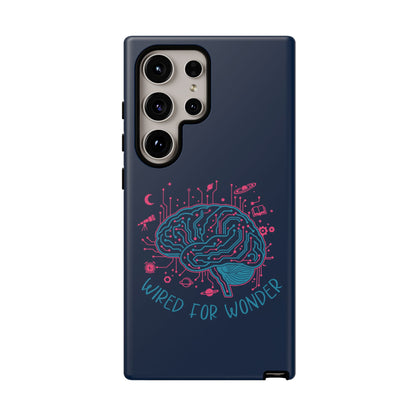 "Wired for Wonder" Brain Tech Design Samsung Galaxy Phone Case - You're My Kind of Weird