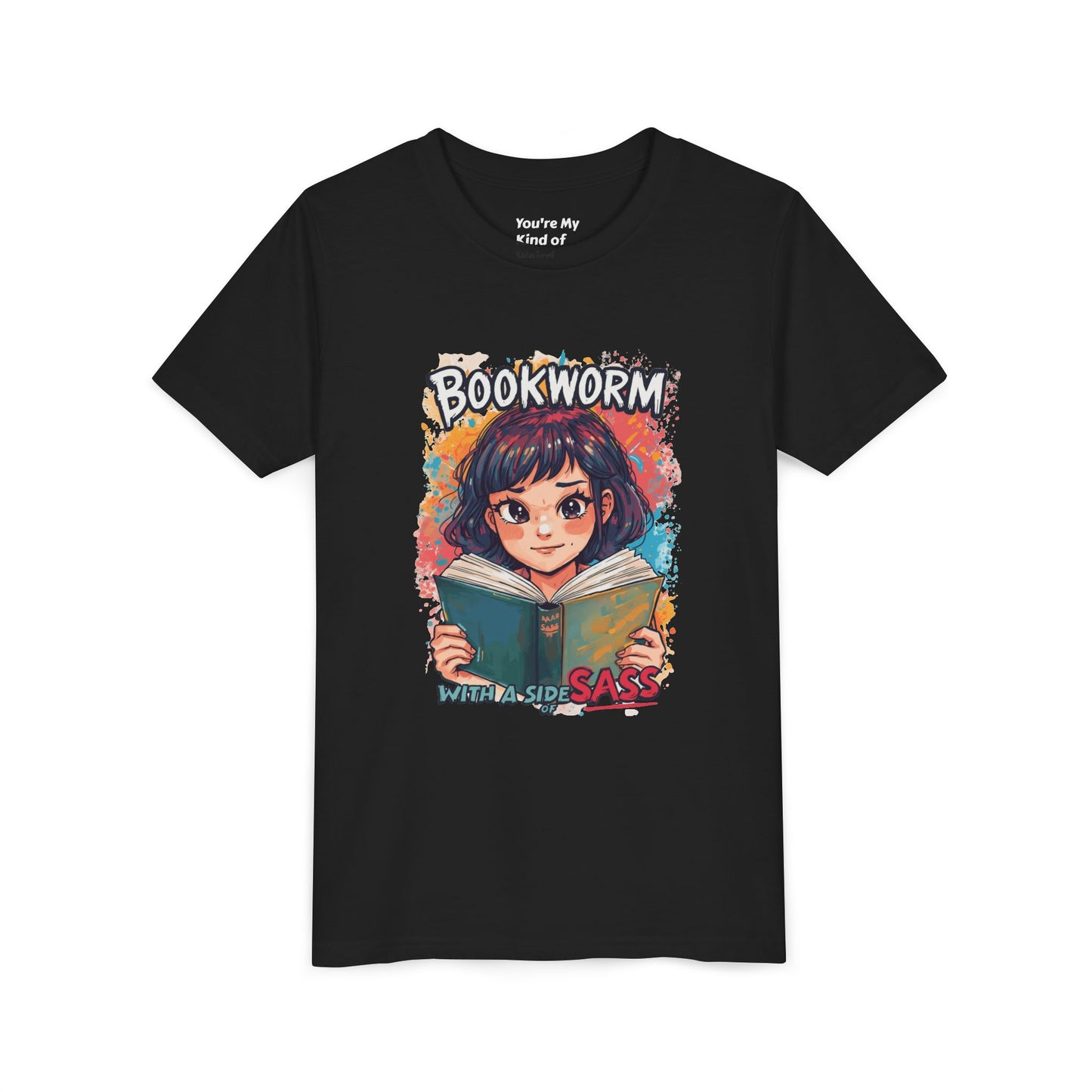 Kids Bookworm Sass Tee, Fun T-Shirt for Young Readers, Gift for Book Lovers, Back to School Apparel, Cute Kid's Graphic Tee