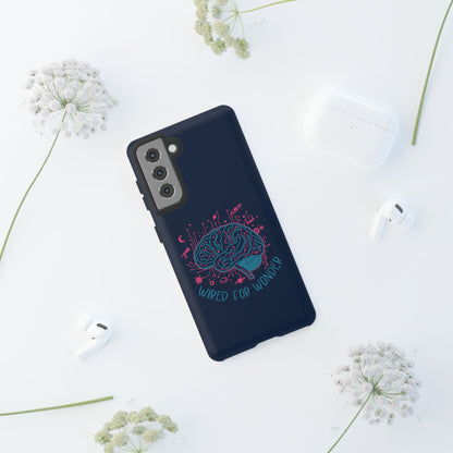 "Wired for Wonder" Brain Tech Design Samsung Galaxy Phone Case - You're My Kind of Weird