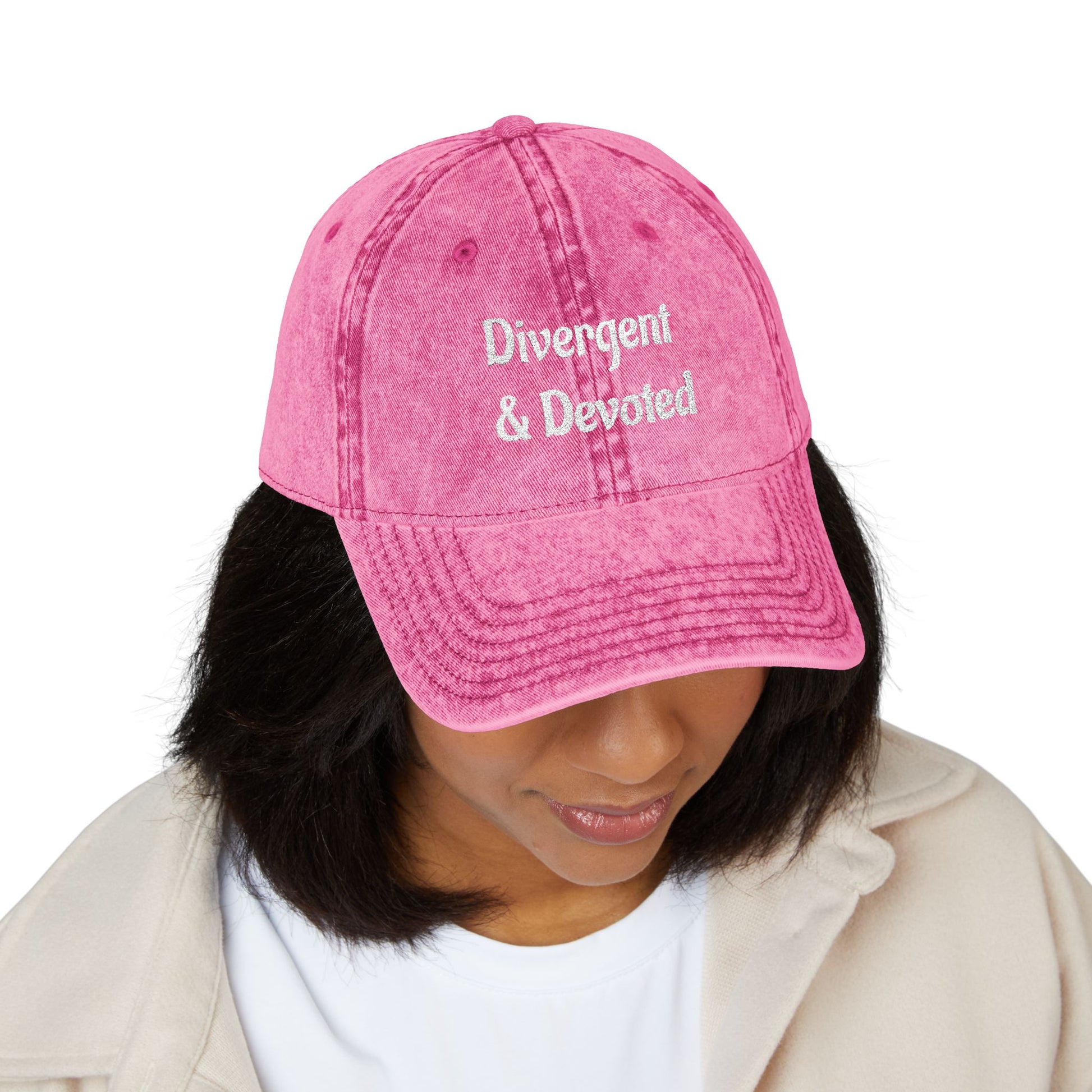Divergent & Devoted Cap | Vintage Embroidered Hat - You're My Kind of Weird