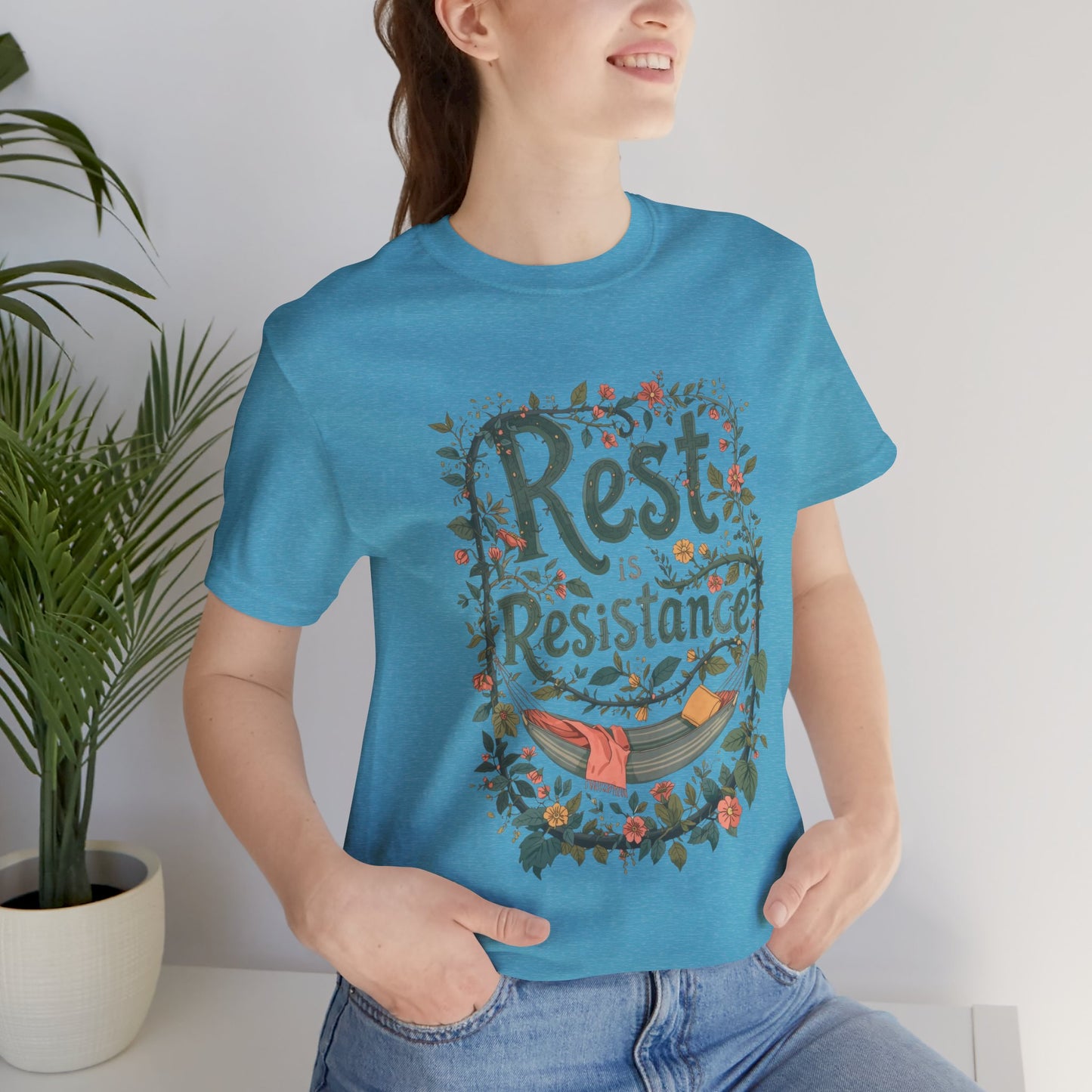 Rest is Resistance Tee, Motivational Shirt, Relaxation Apparel, Unisex Tee, Gift for Peace Lovers - You're My Kind of Weird