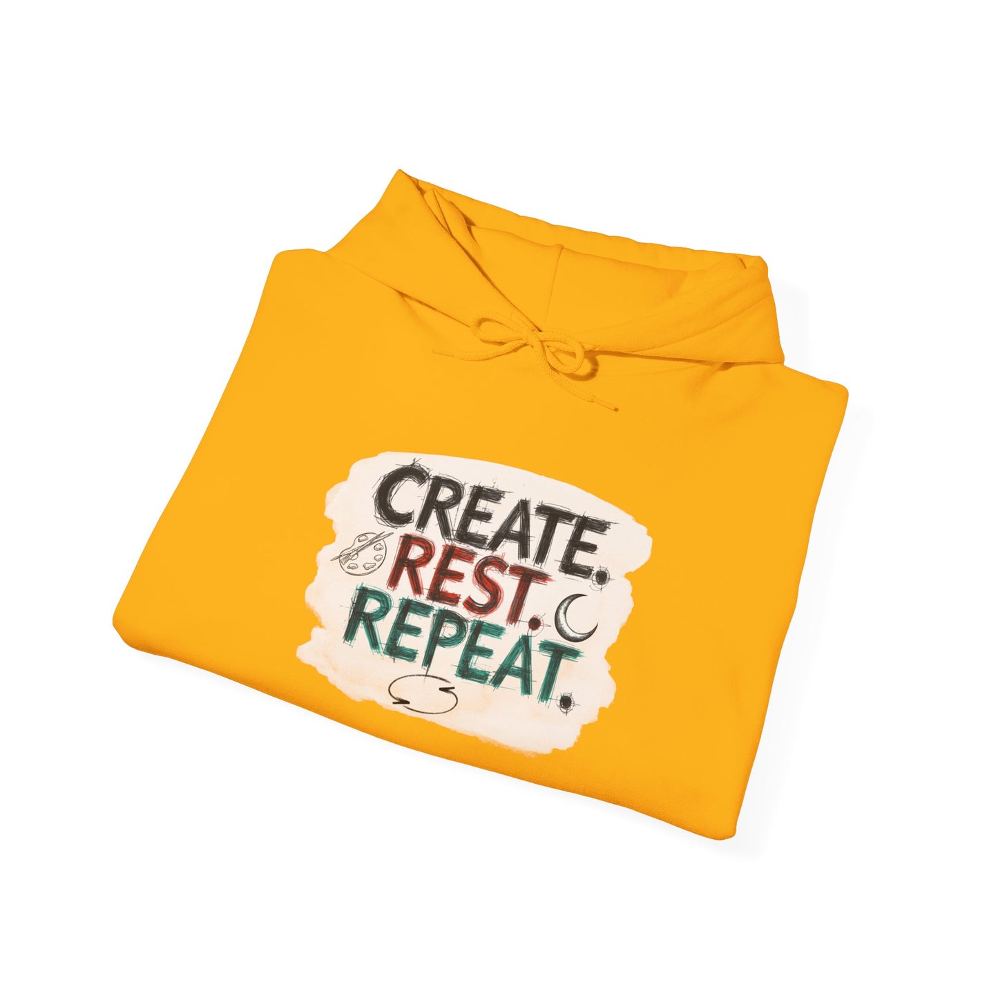 Create. Rest. Repeat. Hoodie | Cozy Kwanzaa & Mindful Sweatshirt - You're My Kind of Weird