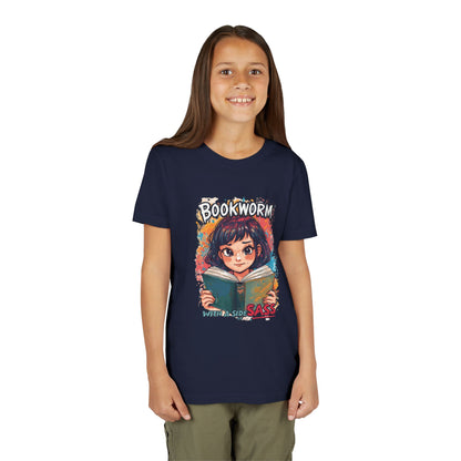 Kids Bookworm Sass Tee, Fun T-Shirt for Young Readers, Gift for Book Lovers, Back to School Apparel, Cute Kid's Graphic Tee