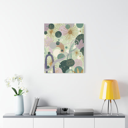 Dopamine Abstract Celestial Shapes Matte Canvas - You're My Kind of Weird
