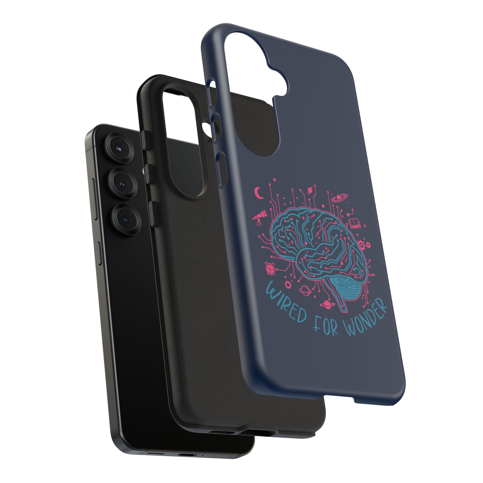 "Wired for Wonder" Brain Tech Design Samsung Galaxy Phone Case - You're My Kind of Weird