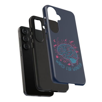 "Wired for Wonder" Brain Tech Design Samsung Galaxy Phone Case - You're My Kind of Weird