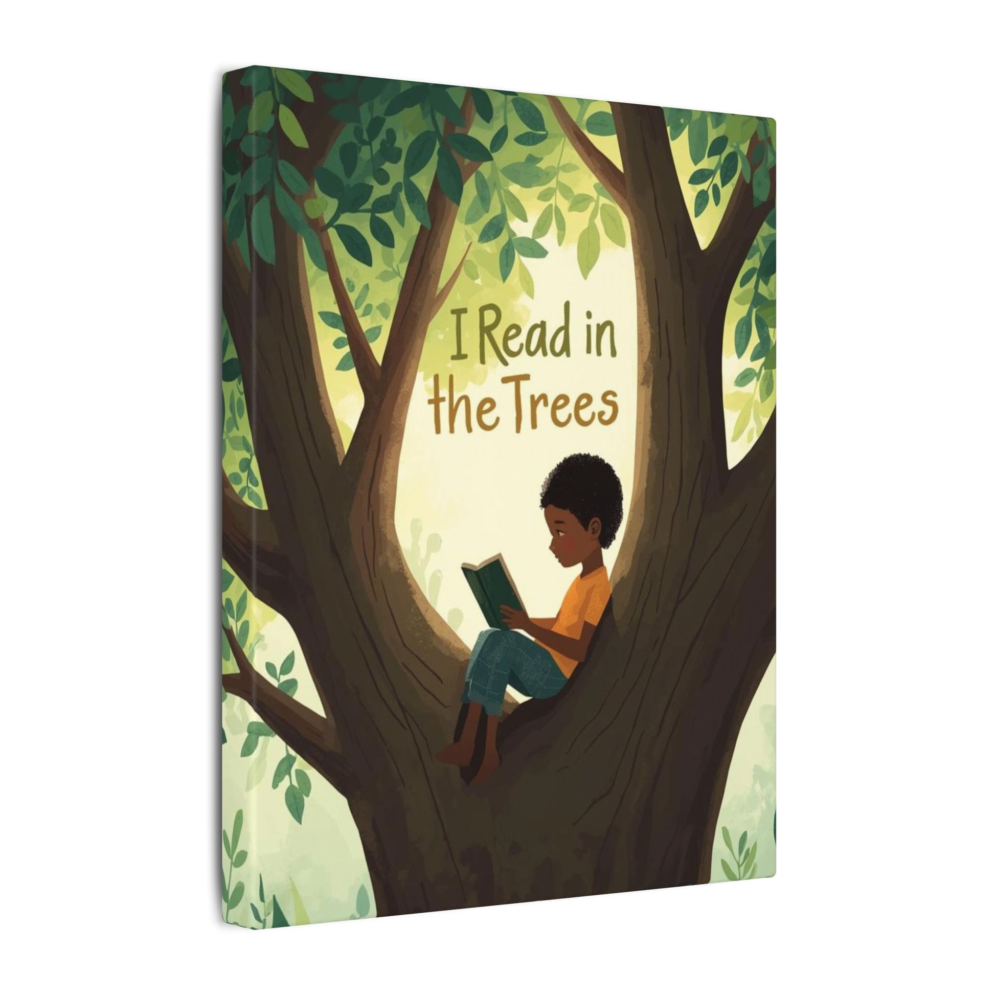 I read in the Trees Canvas Art | Reading Decor for Book Lovers, Wall Art for Kids, Unique Gift for Readers, Educational Wall Decor, Literary Gift - You're My Kind of Weird