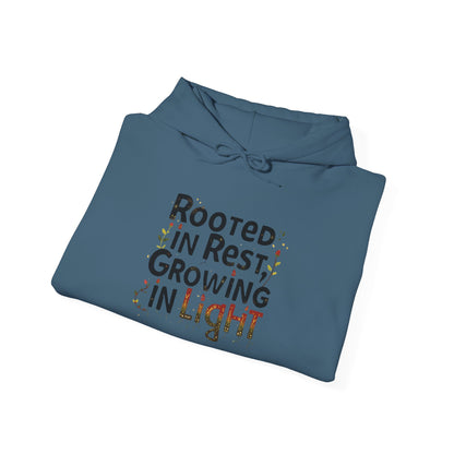 Rooted in Rest, Growing in Light Hoodie | Cozy Kwanzaa Sweatshirt - You're My Kind of Weird