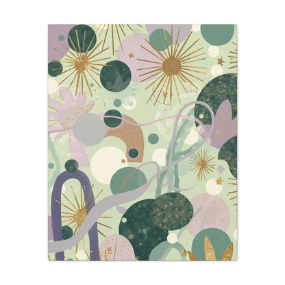 Dopamine Abstract Celestial Shapes Matte Canvas - You're My Kind of Weird