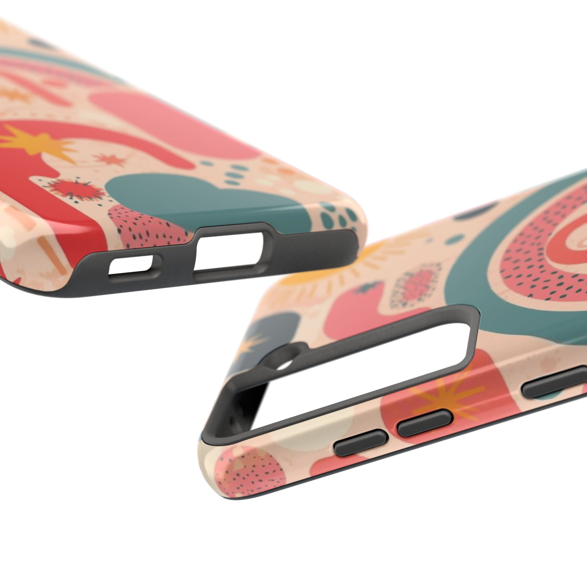 Dopamine Burst Abstract Rainbow Pattern Samsung Phone Case | Retro Sunburst Tough Case - You're My Kind of Weird