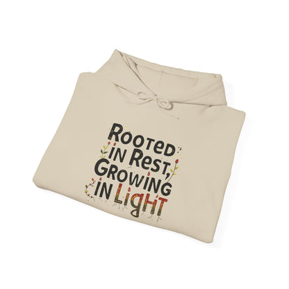 Rooted in Rest, Growing in Light Hoodie | Cozy Kwanzaa Sweatshirt - You're My Kind of Weird