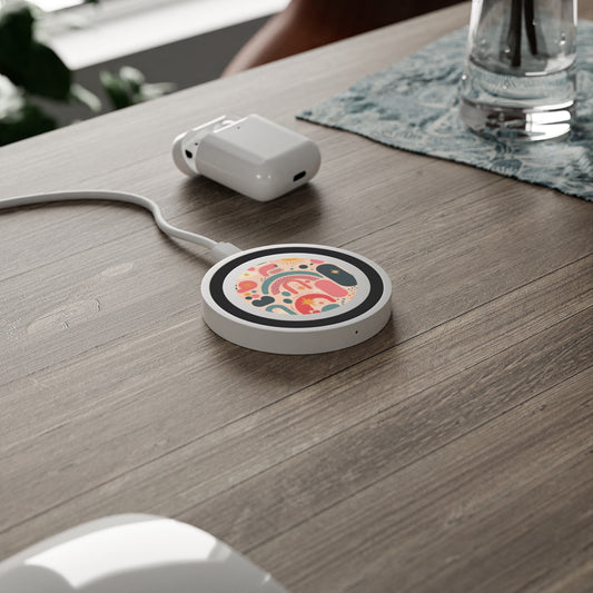 Dopamine Blast Abstract Retro Rainbow Wireless Charging Pad - You're My Kind of Weird