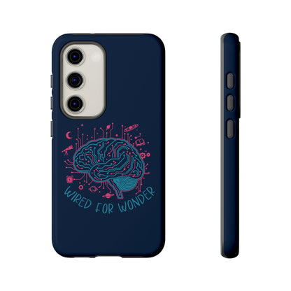 "Wired for Wonder" Brain Tech Design Samsung Galaxy Phone Case - You're My Kind of Weird