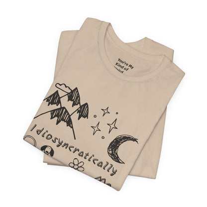Customized Idiosyncratically Me doodle collage tee - You're My Kind of Weird