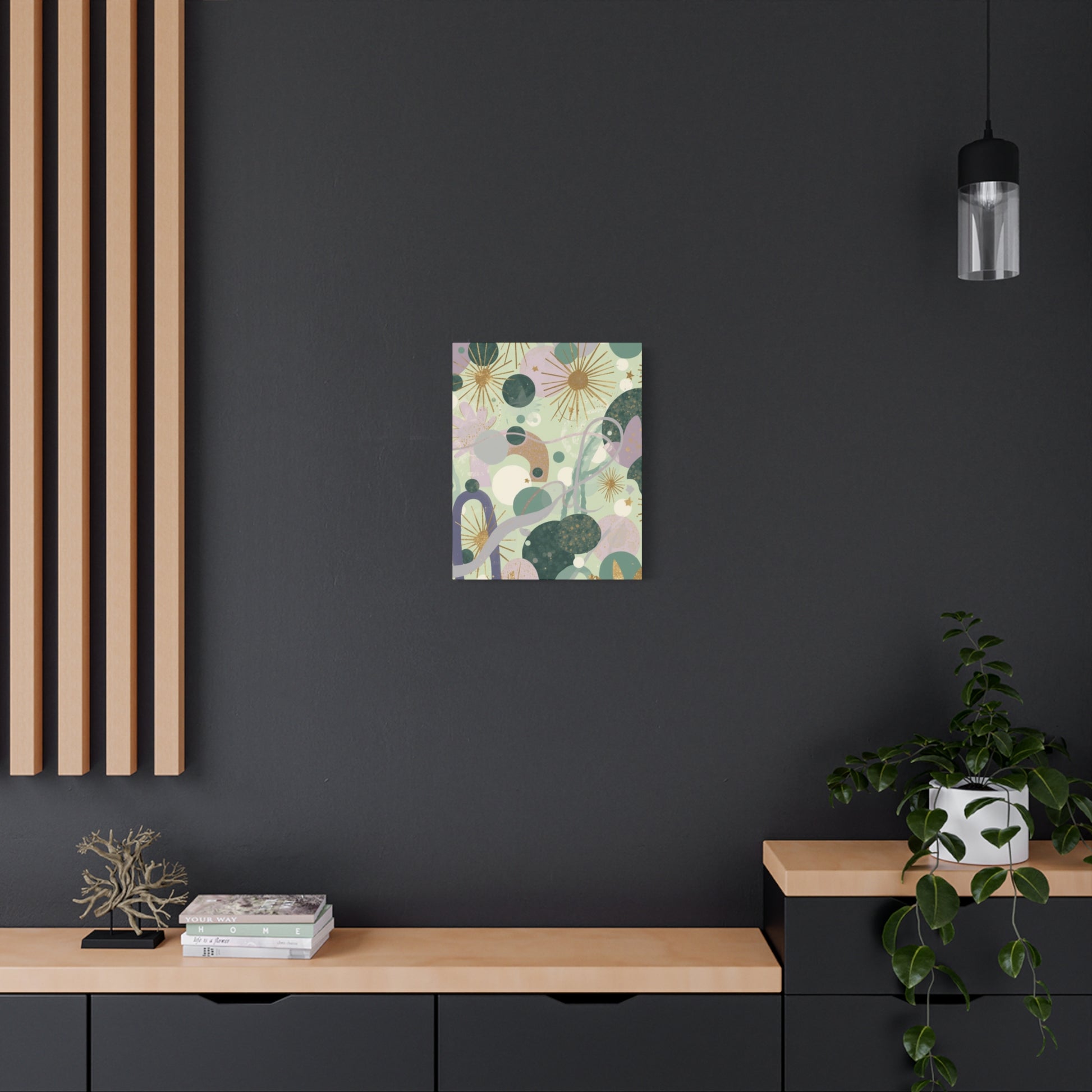 Dopamine Abstract Celestial Shapes Matte Canvas - You're My Kind of Weird
