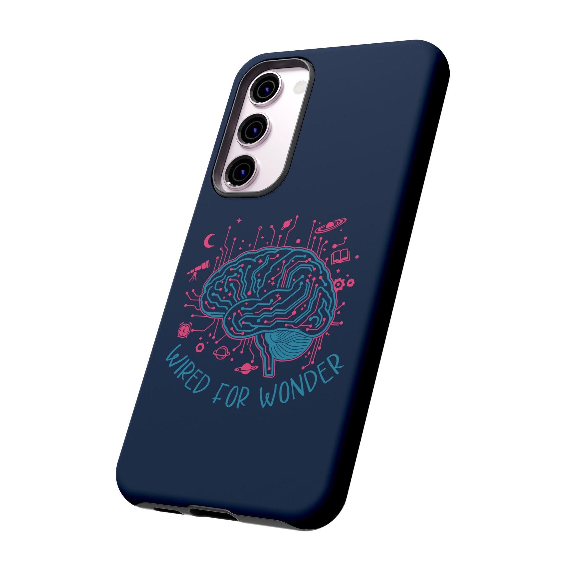 "Wired for Wonder" Brain Tech Design Samsung Galaxy Phone Case - You're My Kind of Weird
