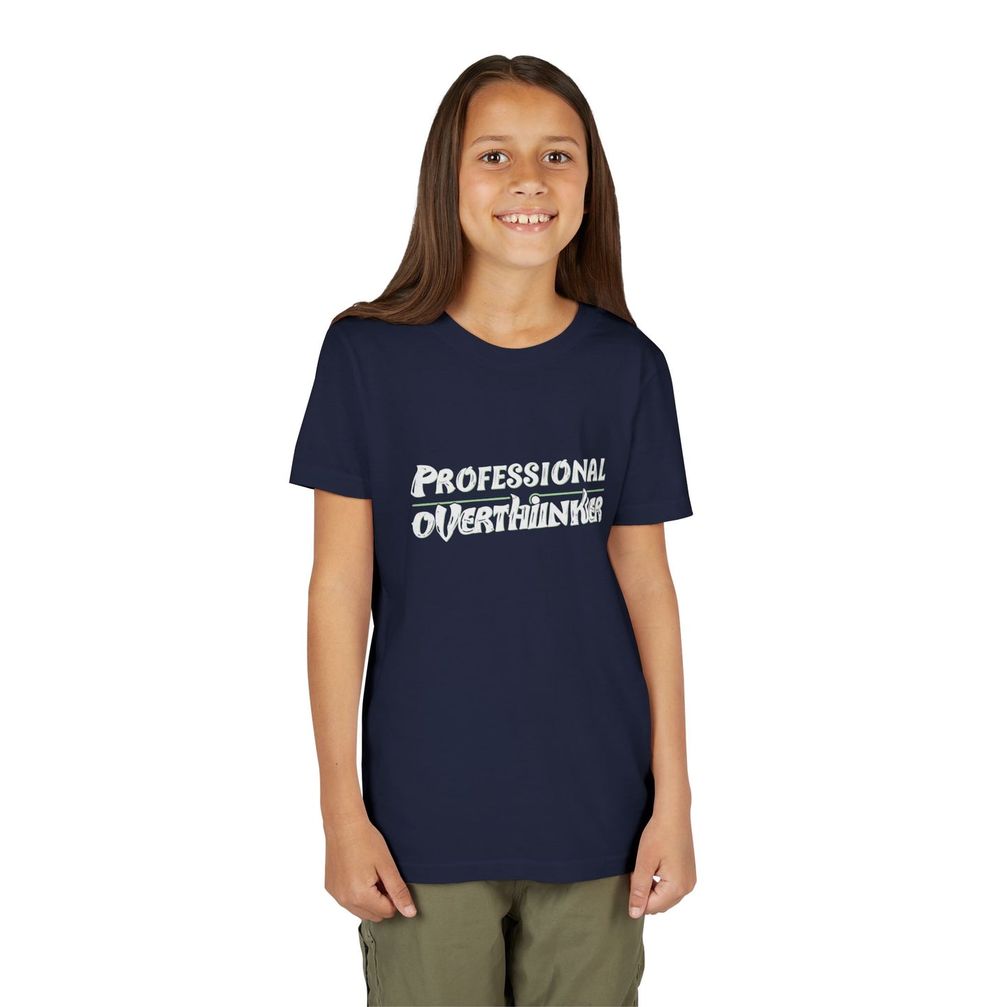 Professional Overthinker Kids T-Shirt – Soft Youth Tee for Creative Thinkers - You're My Kind of Weird