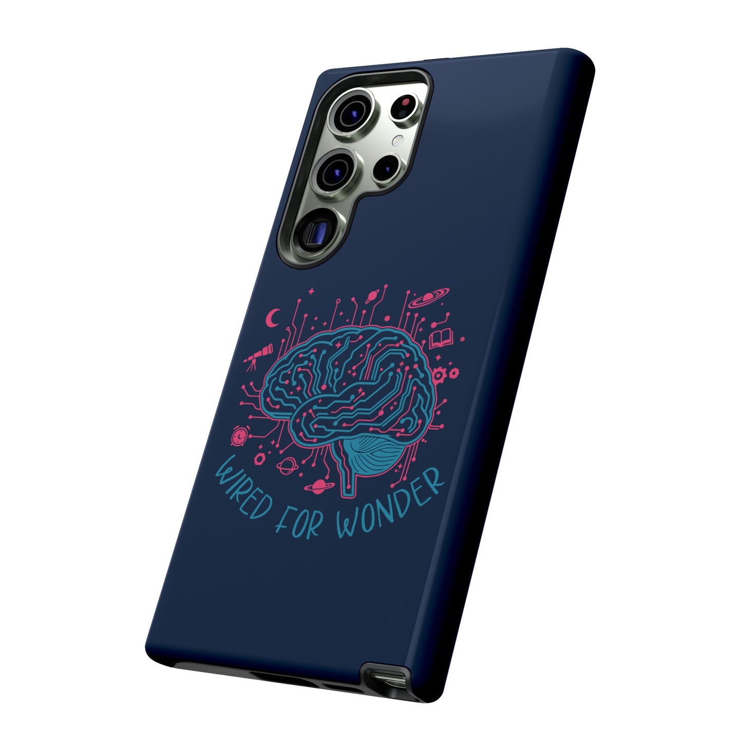"Wired for Wonder" Brain Tech Design Samsung Galaxy Phone Case - You're My Kind of Weird