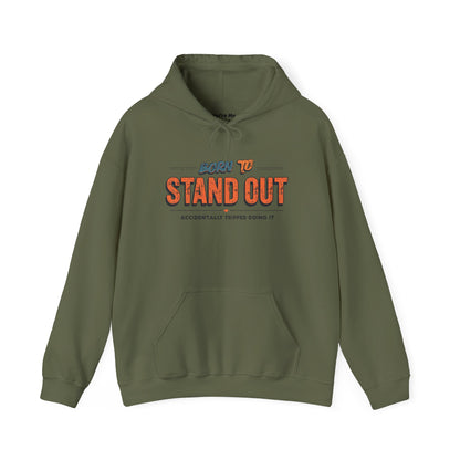 Born to Stand Out Hoodie - Unisex Heavy Blend, Casual Wear, Gift for Friends, Motivational Sweatshirt, Birthday or Celebration
