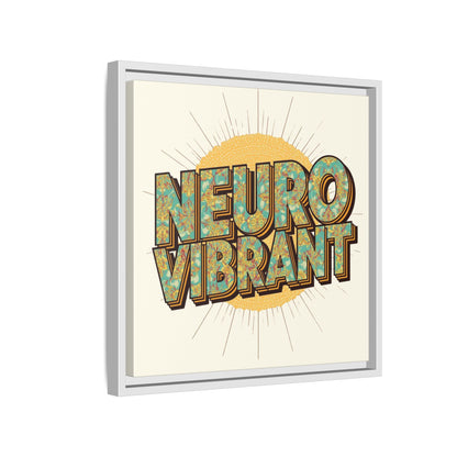 Neuro Vibrant Framed Canvas Art — Colorful Retro Wall Print - You're My Kind of Weird