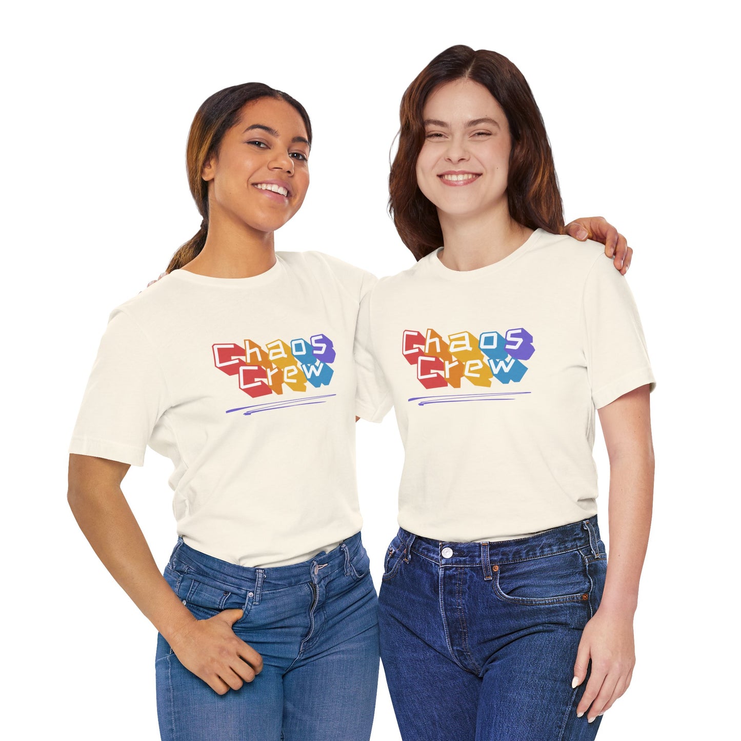 Chaos Crew Tee — Colorful Retro Graffiti Graphic T-Shirt - You're My Kind of Weird