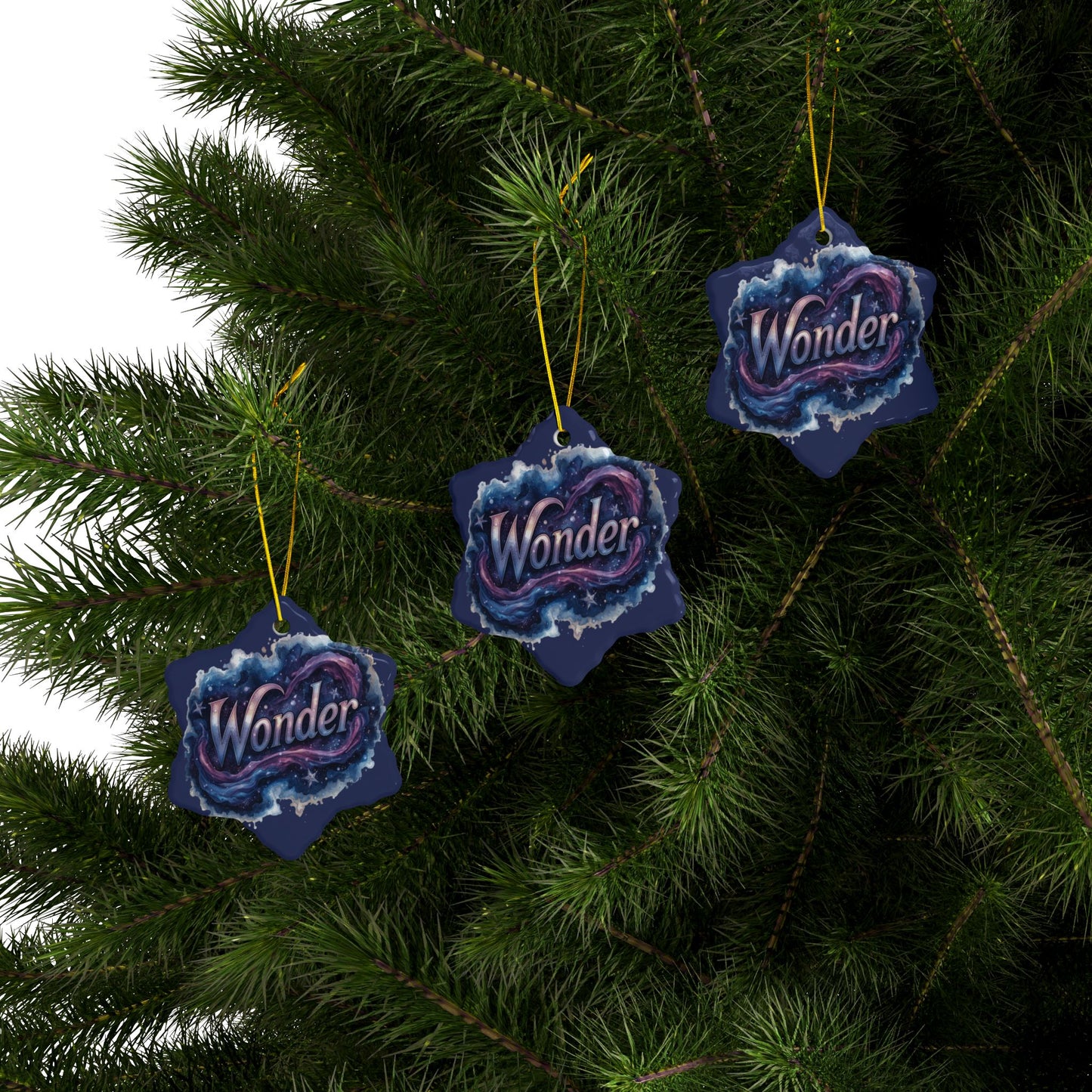 2 - Sided Print Neuroverse “Wonder” Ornament – Cosmic Holiday Decor for Neurodivergent Souls | You’re My Kind of Weird - You're My Kind of Weird